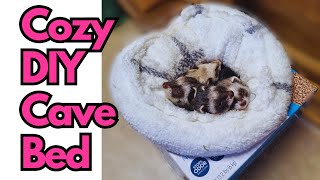 A Quick DIY Cozy Ferret Cave Bed [upl. by Nehgaem649]