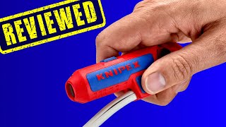 REVIEWED KNIPEX ERGOSTRIP  cable stripper  ideal for RIGHT or LEFT handed ELECTRICIANS [upl. by Godrich590]