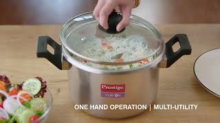 MultiUtility Pressure Cooker  Prestige Clip On Pressure Cooker  Pressure Cooker  Prestige [upl. by Chalmers948]