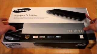 Samsung Bluray player BDD5100 unboxing [upl. by Assylla]