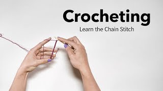 Easy Crochet Chain Stitch Tutorial [upl. by Hartwell]