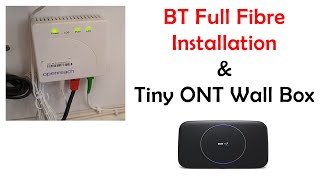 BT Full Fibre Installation  New Tiny ONT Wall Box for FTTP [upl. by Cocks]