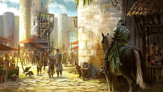 Medieval City Sounds  Market Day Ambience  1 Hour [upl. by Fital]