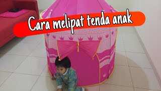 Cara melipat tenda anak [upl. by Rubbico]