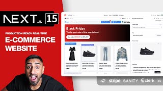 🔴 Lets build a Full Stack ECommerce App with NEXTJS 15 Sanity Stripe Clerk Tailwind TS [upl. by Anthony]