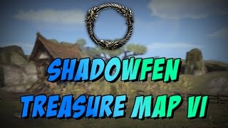 ESO Elder Scrolls Online Shadowfen Treasure Map VI6 Location [upl. by Nebuer]