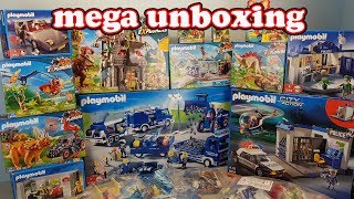 mega unboxing 6 Spielzeug auspacken seratus1 Playmobil Polizei THW Explorers [upl. by Elvina]