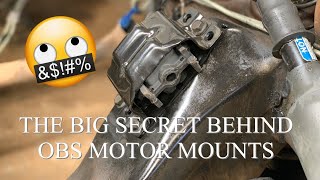 How to switch 88 98 OBS chevy V6 motor mounts for LS conversion THE EASY WAY [upl. by Eikram671]