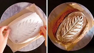 HOW TO DECORATE BREAD  BREAD SCORING TUTORIAL [upl. by Karyl]