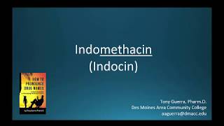 CC How to Pronounce indomethacin Indocin Backbuilding Pharmacology [upl. by Ettenrahs]