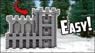 How to Build a Minecraft Castle Fort EASY [upl. by Racso]