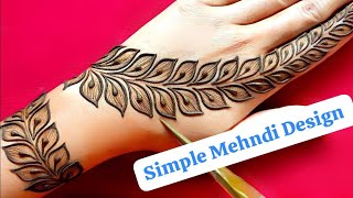 Simple amp Easy Mehndi Designs For Beginners StepByStep Tutorial [upl. by Nameloc]