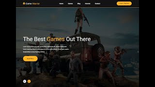 Responsive Gaming Website Design Using HTML  CSS  JAVASCRIPT Bootstrap [upl. by Tigdirb]