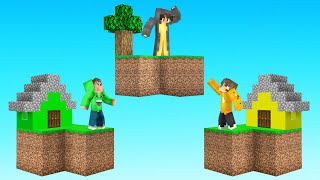 I Joined My FRIENDS SKYBLOCK WORLD Minecraft [upl. by Enifesoj374]