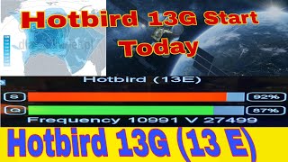 Hotbird 13G satellite start today Channel list strong tp dish size [upl. by Annairb]