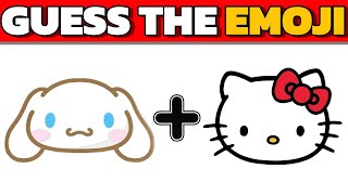 Guess the SANRIO CHARACTERS by the Emoji amp Voice  Hello Kitty and Friends  Hello KittyCinnamoroll [upl. by Yrohcaz]