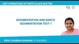 Sedimentation and Batch Sedimentation Test1 [upl. by Giorgi]