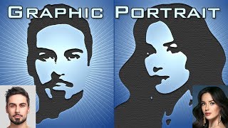 Photoshop How to Create Graphic Portraits from Photos [upl. by Lim919]