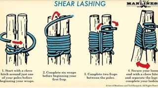 Shear lashing mark1scoutguide kerala [upl. by Fillander]