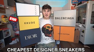 I Bought The Cheapest Designer Sneakers From Dior Balenciaga amp More [upl. by Ahsauqram]