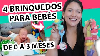 🎏 4 Brinquedos para bebê de até 3 meses que você precisa conhecer [upl. by Kenwood]