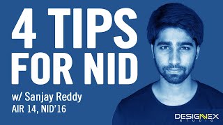 Four Tips for NID by Sanjay Reddy  AIR 14 NID16 DesignexStudio [upl. by Frissell463]