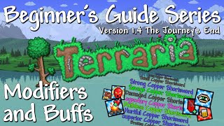 Modifiers and Buffs Terraria 14 Beginners Guide Series [upl. by Constantia590]