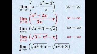 Limite en infinito con Raíz Cuadrada con Raíces tipo infinito menos infinito por Conjugado binomio [upl. by Schriever696]