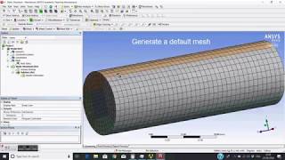 Structured mesh on a Cylinder [upl. by Nwahsud]