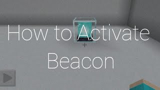 How to Activate Beacon  Minecraft Pe [upl. by Concepcion601]