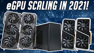 eGPU Scaling Benchmark  RTX 3090 v 3080 v 3070 v 3060 Ti [upl. by Marna49]