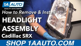 How to Replace Headlights 1013 Cadillac SRX [upl. by Ferriter]