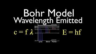 Bohr Model 2 of 7 Calculate the Wavelength of Light Emitted [upl. by Kenji]