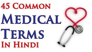 Common Medical Terms in Hindi  Part 1 [upl. by Libna]