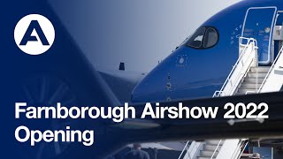 Farnborough Airshow 2022  Opening [upl. by Felipa]