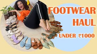 Huge Footwear Haul All under 1000₹ Ajio amp Lulu amp Sky  Kamya Mehra [upl. by Airtap]