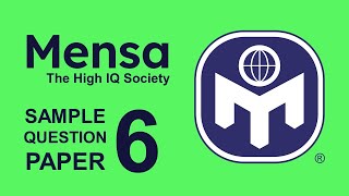 Test your IQ  MENSA Certified International IQ Test  Sample Questions with Detailed Explanation [upl. by Akinorev820]