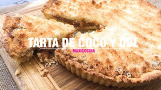 COMO HACER TARTA DE COCO Y DULCE DE LECHE  Maxi Cocina [upl. by Stanly]