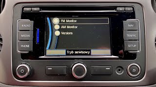 VW RNS315 service mode hidden menu [upl. by Nnyltak]