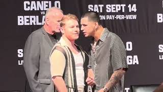 CaneloBerlanga LA Press Conference “You Hit Like My Son” canelo [upl. by Dent]