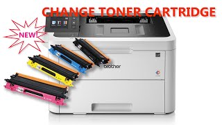 HOW TO CHANGE TONER CARTRIDGE FOR BROTHER HL L3270CDW [upl. by Norvan]