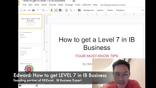 How to get a Level 7 in IB Business 4 Tips you must master The IB Student Show [upl. by Hazaki]