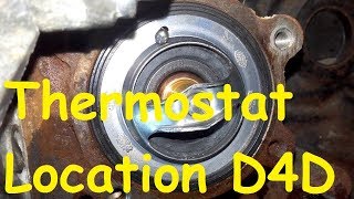 Toyota Thermostat Location D4D Diesel Engine Kuzeh OEM Replacement [upl. by Yrellav587]