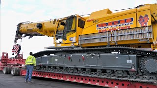 Transporting the Grove Crawler Crane from Conexpo [upl. by Ambros214]