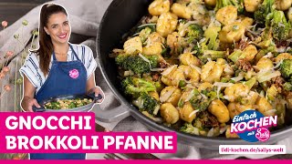 Gnocchi Pfanne Mit Brokkoli  Schnelles Mittagessen  Lidl Einfache Rezepte Von Sally  Sallys Welt [upl. by Paxton]