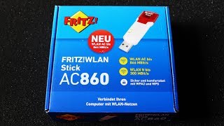 FRITZWLAN Stick AC 860 Vorgestellt [upl. by Eiryt875]