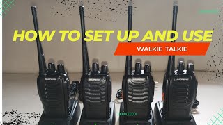 BAOFENG Walkie Talkie  Unboxing SetUp and How to Use [upl. by Efthim]