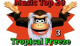 Top 10 20 music  Donkey Kong Country Tropical Freeze  Part 3 [upl. by Llorrac907]