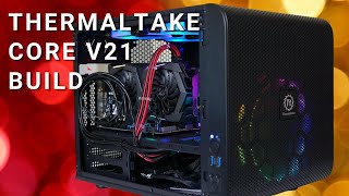 Thermaltake Core V21  GTX 1660 Super  Gaming PC  Time Lapse Build [upl. by Ricki951]