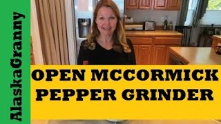 How to Open McCormick Pepper GrindersEasiest Way [upl. by Vina533]